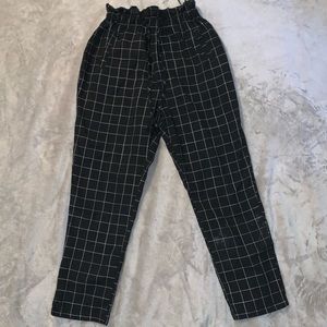 Black Paperbag Pants